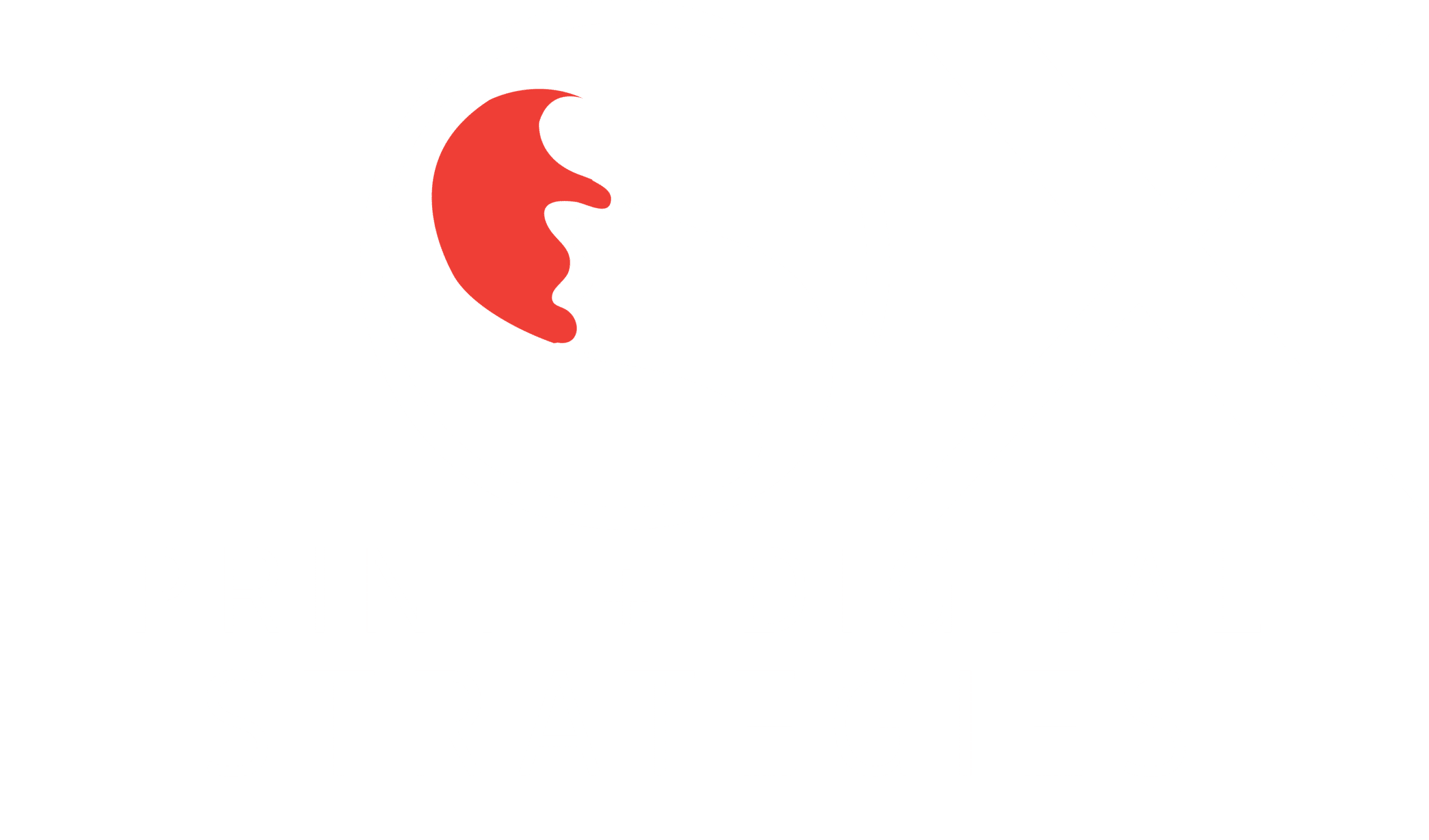 Fox Print + digital strategies logo white with red fox tail